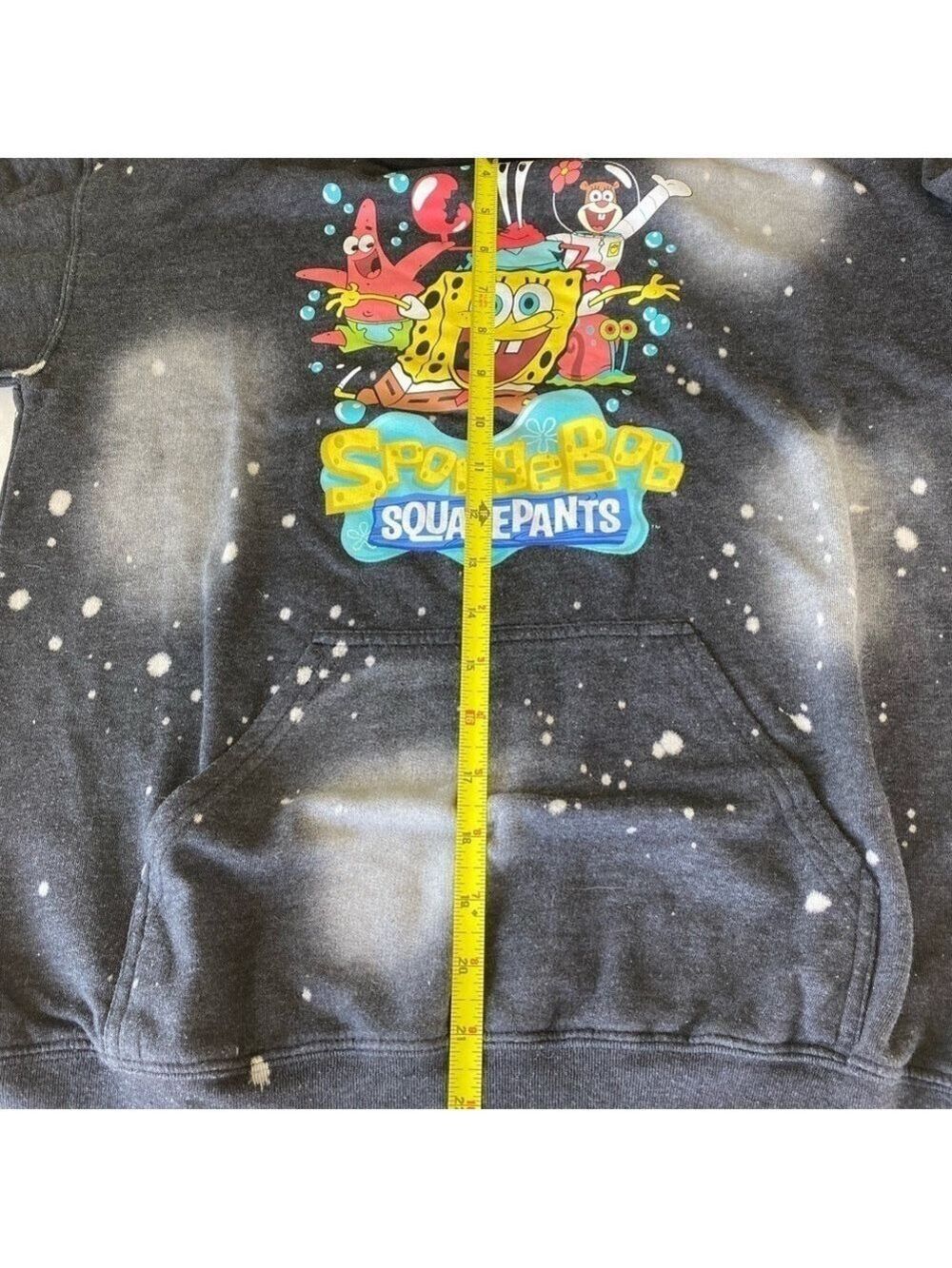 NICKELODEON Sponge Bob Square Pants Hooded Sweatshirt Unisex Size Small - Picture 7 of 8